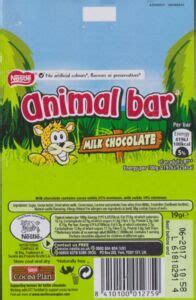 Chocolate Wrapper: Nestle animal bar Leopard (Nestlé España S.A., Spain ...