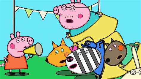 peppa fanmade coloring story Peppa Pig Coloring Pages, Sack Race, Story ...