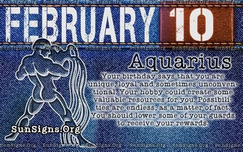 February 10 - Aquarius Birthday Horoscope Meanings & Personality ...