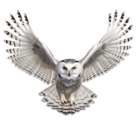 Flying Snowy Owl Transparent Background, Bird, Beautiful, Transparent ...