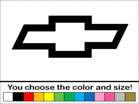 Chevy Bowtie Symbol Logo Emblem Vinyl Decal Car Truck Window Sticker