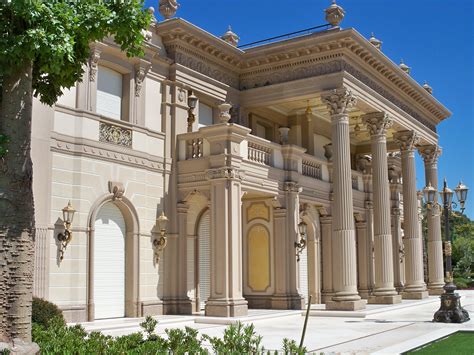 View of Italianate Villa, with exterior architectural features cast of ...