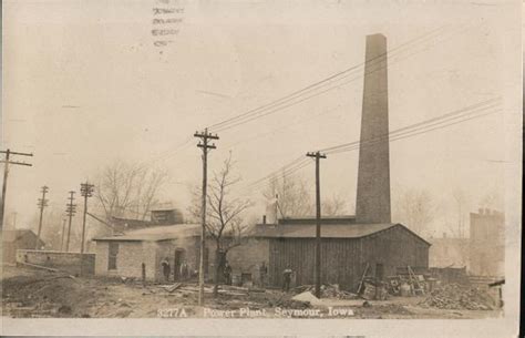 Power Plant Seymour, IA Postcard