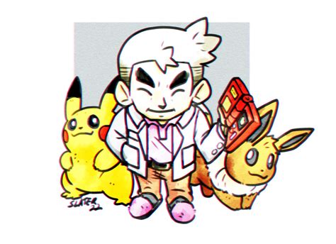 Professor Oak by MegatonSlater on DeviantArt