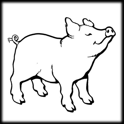 pig clipart black and white png - Clip Art Library