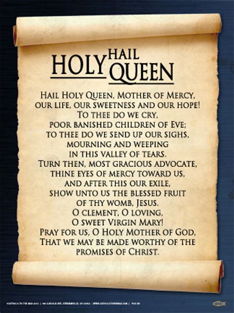 Hail Holy Queen Prayer Clip Art