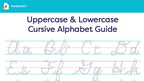 Lowercase Cursive Alphabet Chart