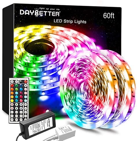 DAYBETTER Led Lights Color Changing Led Strip Lights with Remote ...