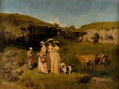 Young Ladies of the Village | Gustave Courbet | 40.175 | Work of Art ...