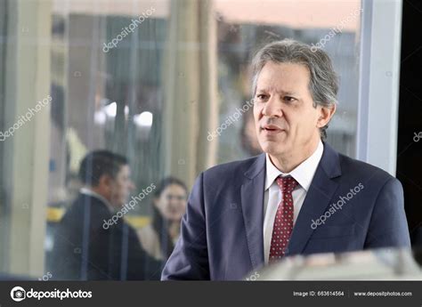 Brasilia Brazil 2023 Finance Minister Fernando Haddad Leaving Ministry ...