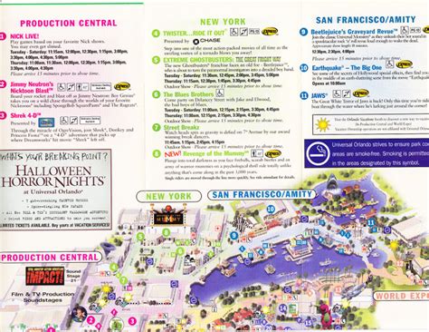 Universal Studios Orlando Smoking Area Map at Universal Studios