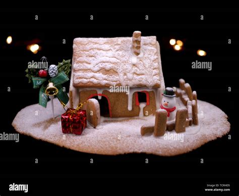 Christmas gingerbread house Stock Photo - Alamy