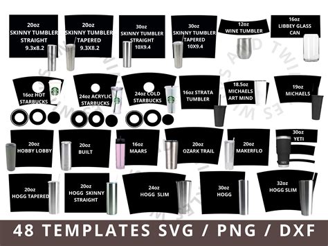 Tumbler Templates SVG Bundle Tumbler Template SVG Tumbler - Etsy