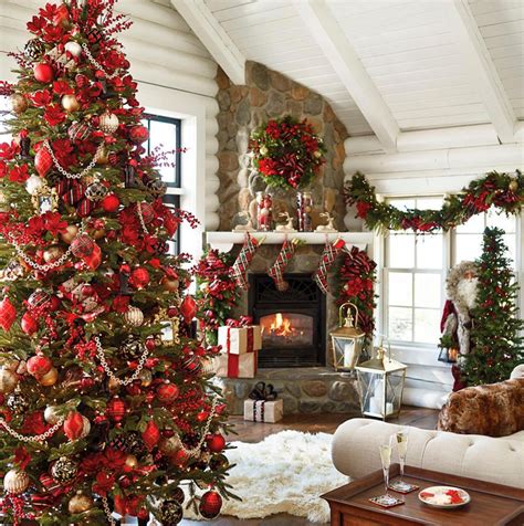 Red And Gold Christmas Tree Decorating Ideas