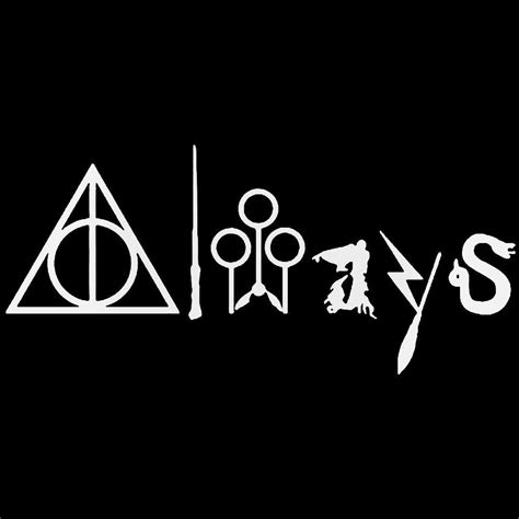 Always Letters Symbol Harry Potter Sticker