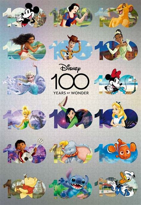 Jigsaw Puzzle Disney 100: Anniversary Design 100 Years of Wonder (1000 ...