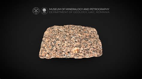 Alkali feldspar Granite (igneous rock) - 3D model by Museum of ...