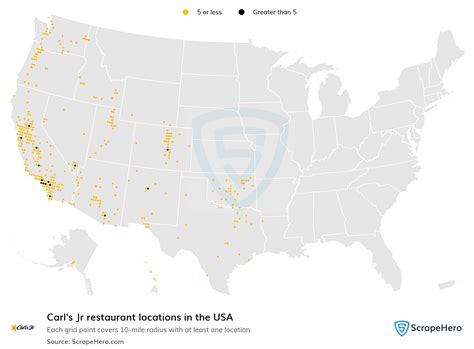 List of all Carl's Jr. store locations in the USA - ScrapeHero Data Store