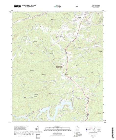 Tiger Georgia US Topo Map – MyTopo Map Store