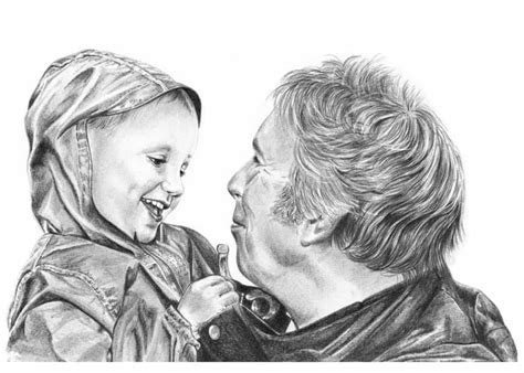 Family Portrait Drawings by Angela - Pencil Sketch Portraits