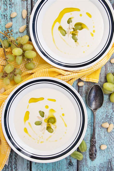 Ajo Blanco (Spanish Cold Almond & Garlic Soup) - Cooking The Globe ...