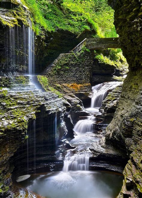 Watkins Glen State Park Feature Falls Photograph by Frozen in Time Fine ...