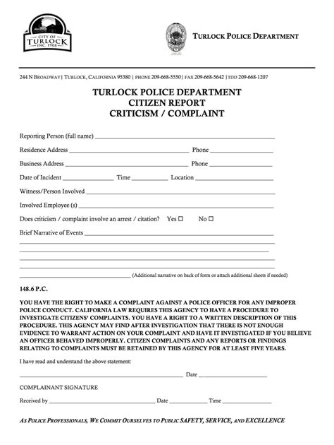 Police Complaint Report - Fill and Sign Printable Template Online | US ...