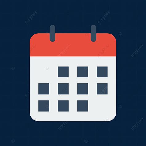 Calendar Flat Vector Design Images, Calendar Icon Flat, Calendar, Date ...