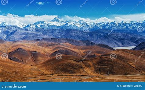 The Tibetan Landscape Stock Photo - Image: 47888212