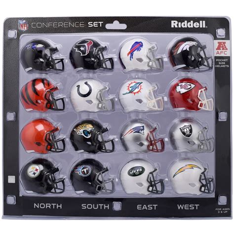 16 NFL Pocket Pro Size Speed Mini Helmets - 2018 AFC Set by Riddell | eBay