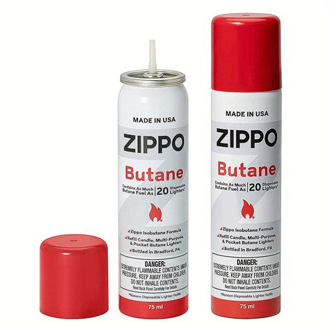 Zippo Butane Fuel 75 ml Pack of 2, Butane Refill Torch Lighter Fuel | eBay