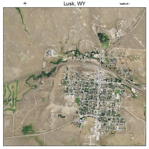 Aerial Photography Map of Lusk, WY Wyoming