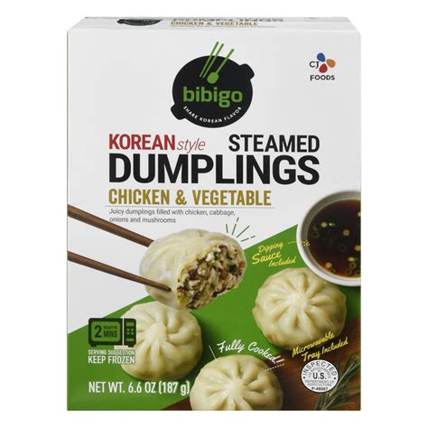 Save on Bibigo Steamed Dumplings Korean Style Chicken & Vegetable ...