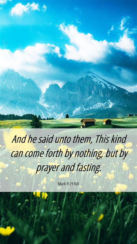 Mark 9:29 KJV Mobile Phone Wallpaper - And he said unto them, This kind ...