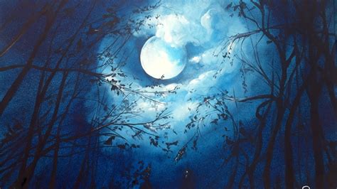 The best free Moonlight watercolor images. Download from 36 free ...