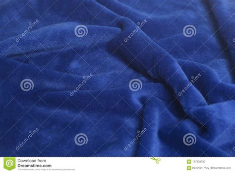 Blue Velvet Fabric Background Stock Photo - Image of backdrop ...