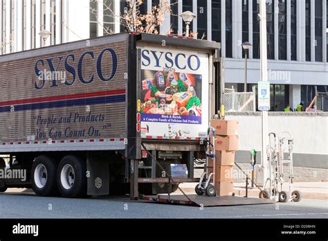 Sysco food delivery truck - Washington, DC USA Stock Photo - Alamy