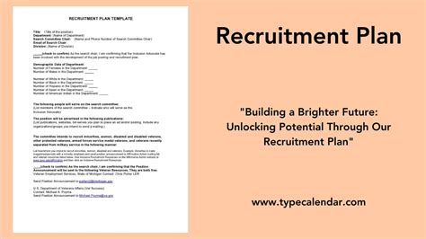 Sample Recruitment Plan And Timeline