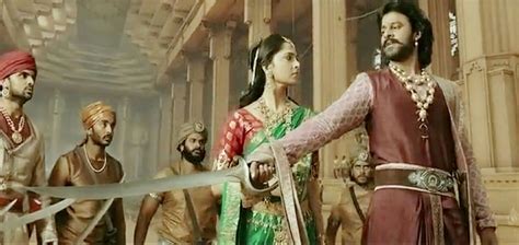 "If anyone touched Devasena, touched my sword", Bahubali. How fudging ...