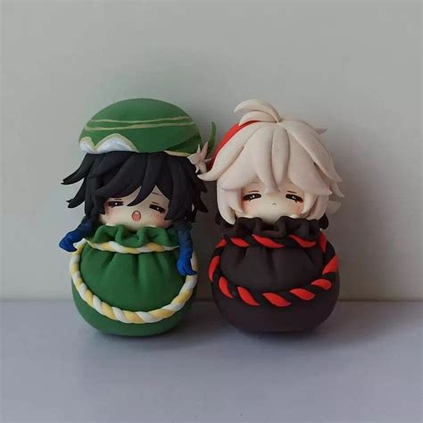 Genshin Impact Clay Figures - Ayato Ayaka Venti Childe Miko Ei Zhongli ...