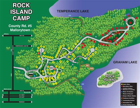 Rock Island Camp - Campground Map