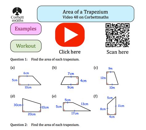 Area And Perimeter Worksheets Corbettmaths