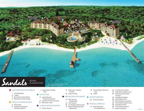 Resort Map | Sandals Royal Plantation | Ocho Rios, Jamaica