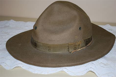 Vintage Boy Scout Campaign Hat by AGlimpseFromthePast on Etsy