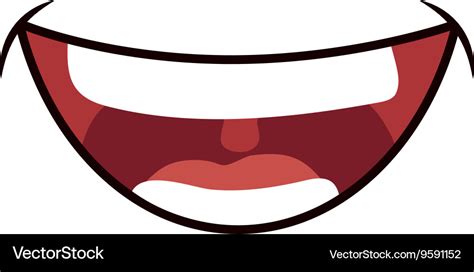 Smile cartoon icon mouth design graphic Royalty Free Vector