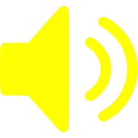 Yellow speaker icon - Free yellow speaker icons