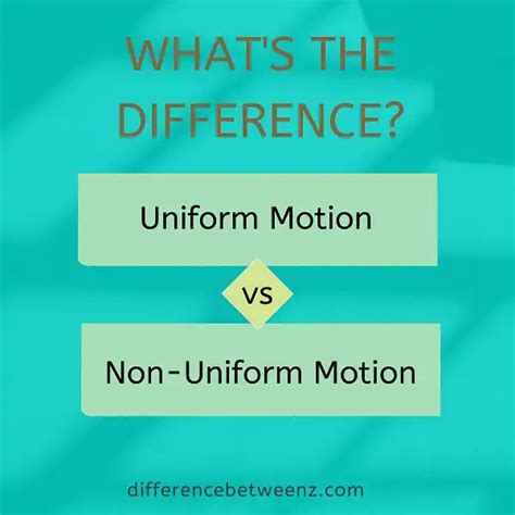 Difference between Uniform and Non-Uniform Motion - Difference Betweenz