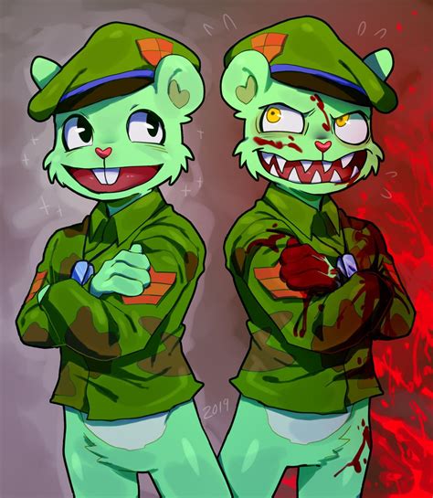 Happy Tree Friends Flippy and Fliqpy art by fallHoliday on DeviantArt