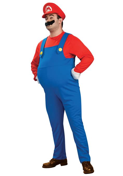 Deluxe Plus Size Mario Costume - Halloween Costumes