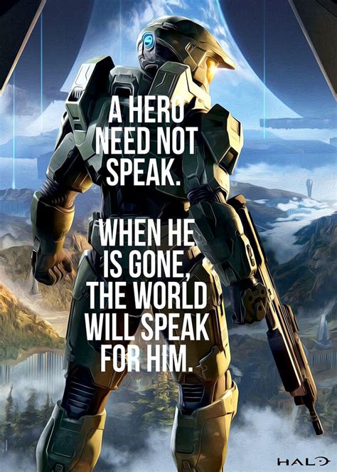 'Gaming Halo Gamer' Poster by Team Awesome | Displate | Halo quotes ...